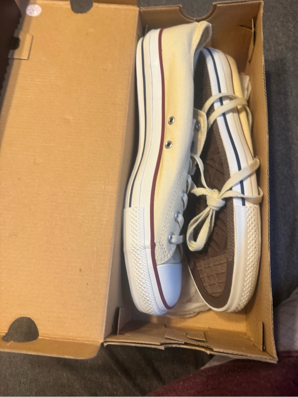 Converse Chuck Taylor All Dtar OX Low Top White Mens 13/ Women’s 15 New in Box - Picture 9 of 14